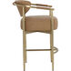 Heloise 36 inch Milliken Cognac Counter Stool